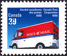Timbre de 1990 - Société canadienne des postes, 1990 - Timbre du Canada