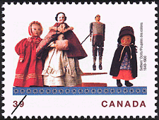 Timbre de 1990 - Poupées des colons, 1840-1900 - Timbre du Canada