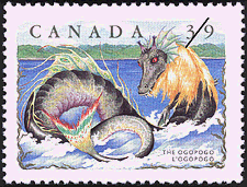 Timbre de 1990 - L'Ogopogo - Timbre du Canada