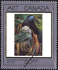 Timbre de 1991 - Forest, British Columbia, Emily Carr, 1931-1932 - Timbre du Canada