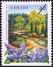 Timbre de 1991 - Jardins botaniques royaux - Timbre du Canada