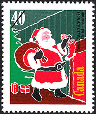 Père Noël 1991 - Timbre du Canada