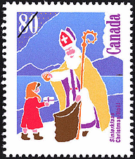 Timbre de 1991 - Sinterklaas - Timbre du Canada