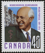 Timbre de 1991 - Wilder Penfield, 1891-1976, Neurochirurgien - Timbre du Canada