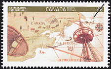 Timbre de 1992 - L'exploration - Timbre du Canada