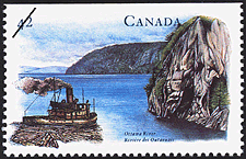 Timbre de 1992 - Rivière des Outaouais - Timbre du Canada