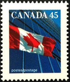 Timbre de 1995 - Le drapeau - Timbre du Canada